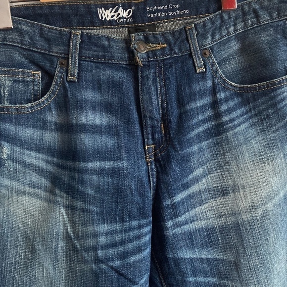 Mossimo Cropped Jeans Boyfriend Crop Stretchy size 6 - Picture 4 of 7